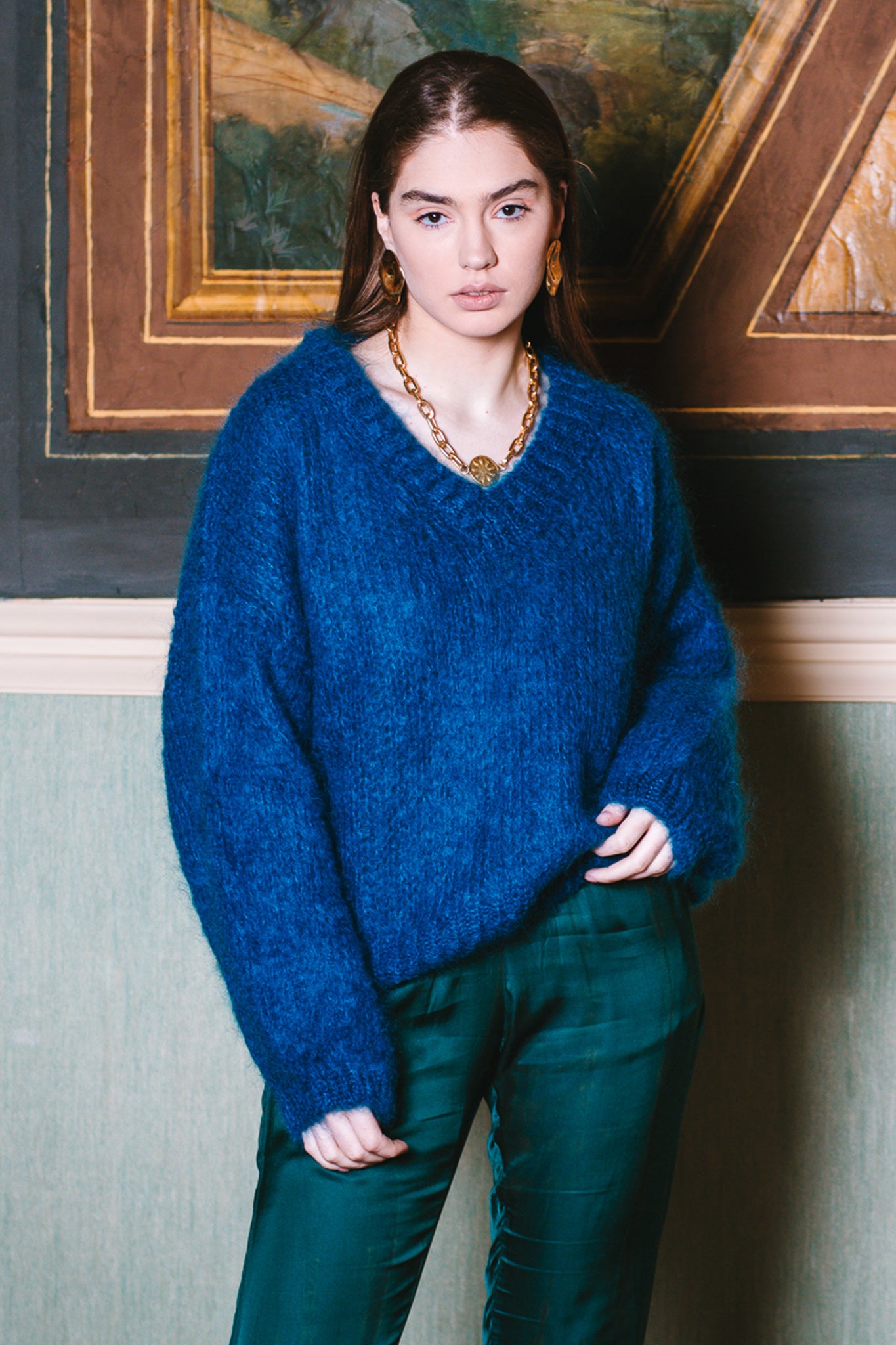Bobi Mohair Sweaters - Otario Blue