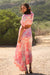 Robe longue Felicia - Tie and Dye Pink