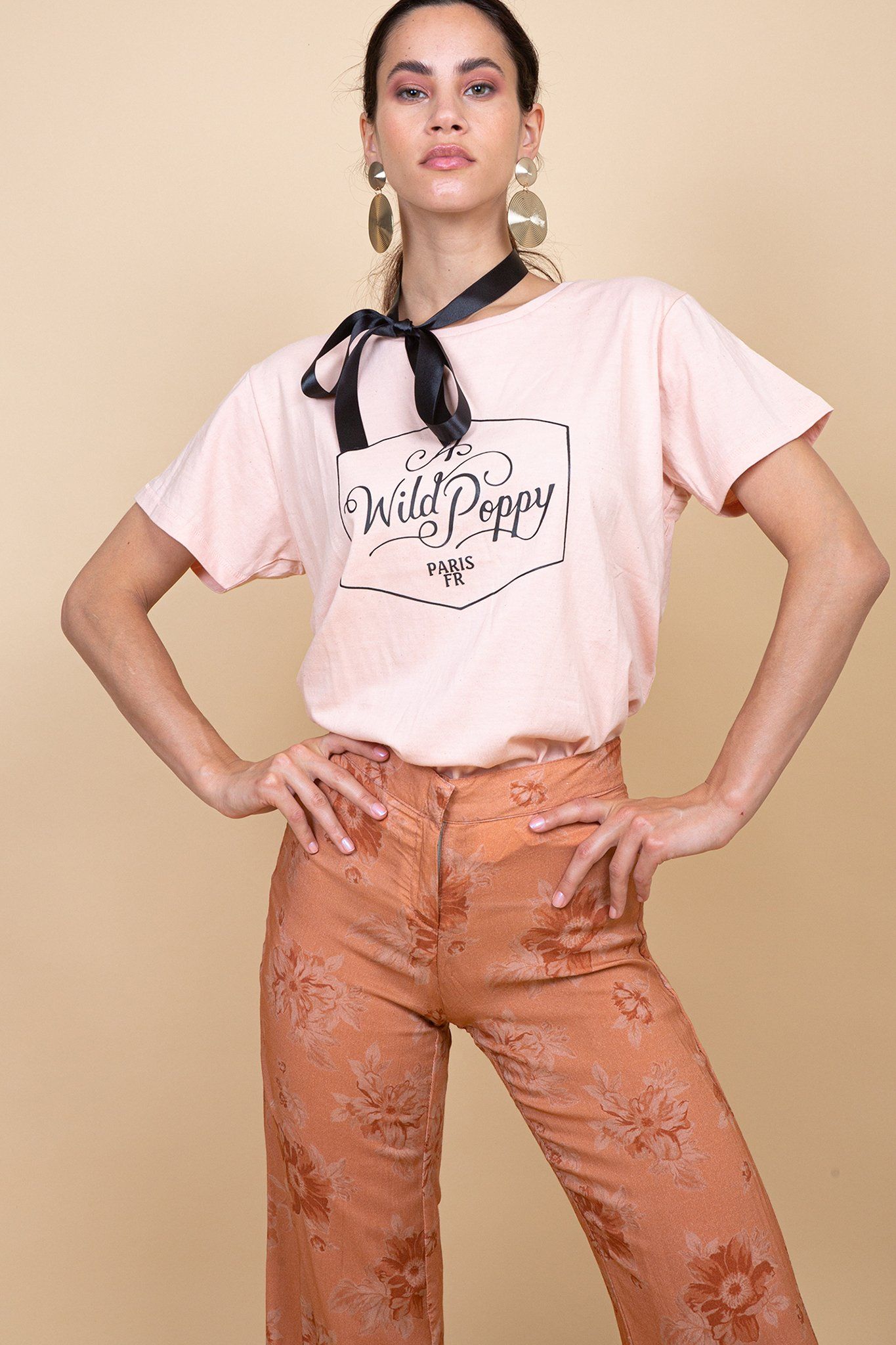 Kerala Pant - Fadded Floral Blush - Poppy Field the label 