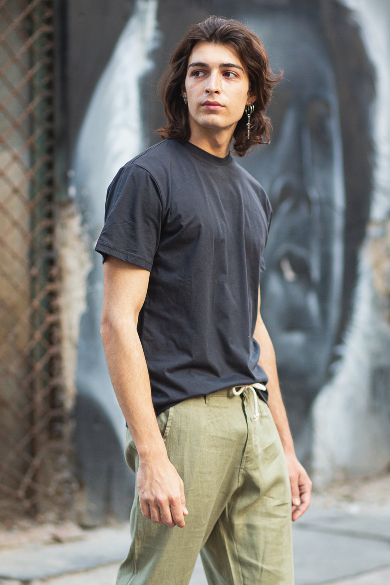 Vaimiti T-Shirt en coton organique - Gris foncé